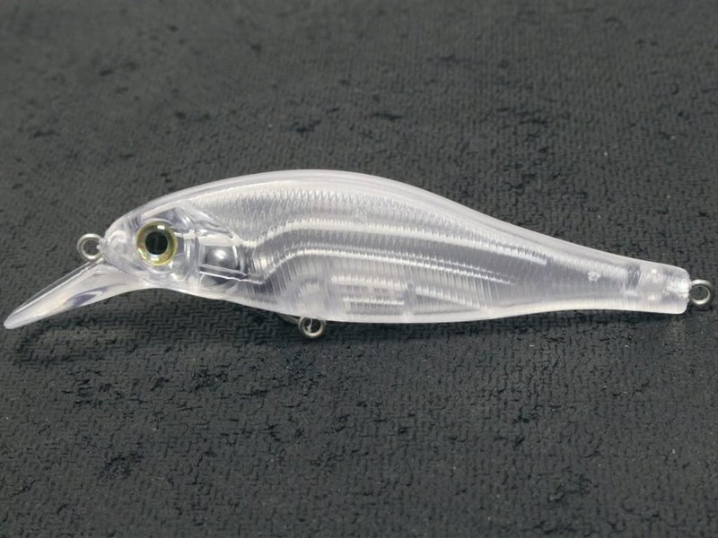 wLure 10 Blank Unpainted Minnow Crankbait Topwater Lipless Jerkbait Fishing Lures (UPM718P10) - Image 1